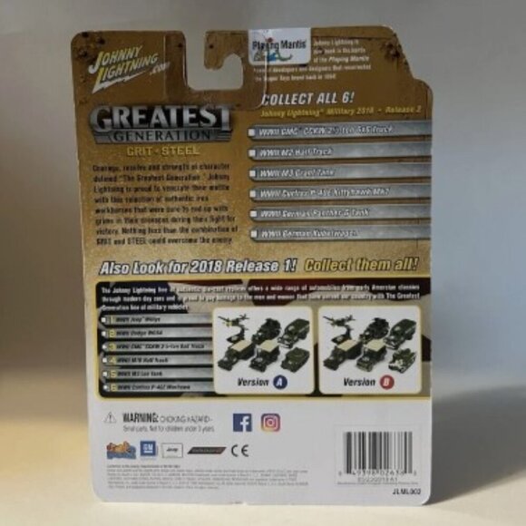 NEW NOS Johnny Lightning Greatest Generation WWII M3 Grant Tank 1:2500 - Picture 2 of 2